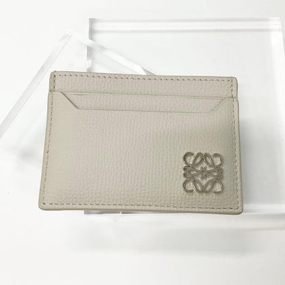 Loewe Calfskin Anagram Logo Card Case Beige — view 2