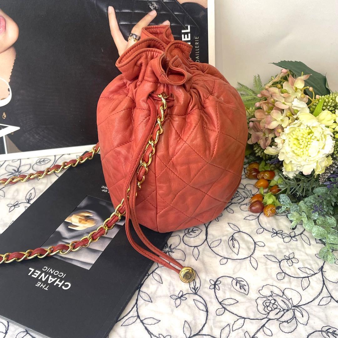 Chanel Drawstring Quilted Chain Shoulder Bag — view 7