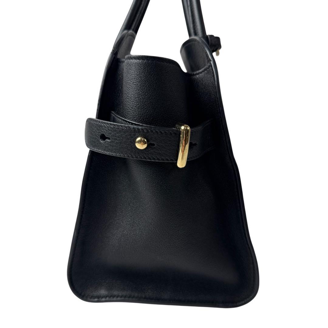 Prada Medium Soft Gray Leather Tote Bag — view 5
