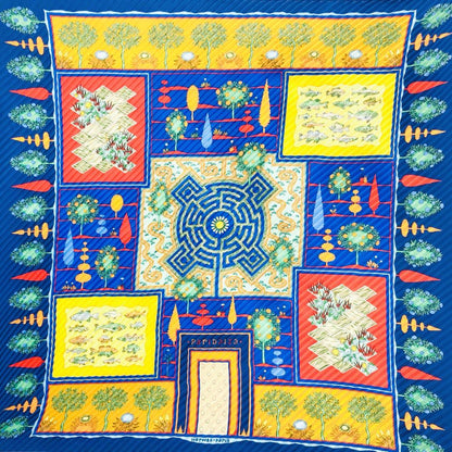 Hermes Carrée Plissé Paradise Pleated Scarf Without Tags