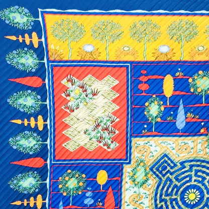 Hermes Carrée Plissé Paradise Pleated Scarf Without Tags