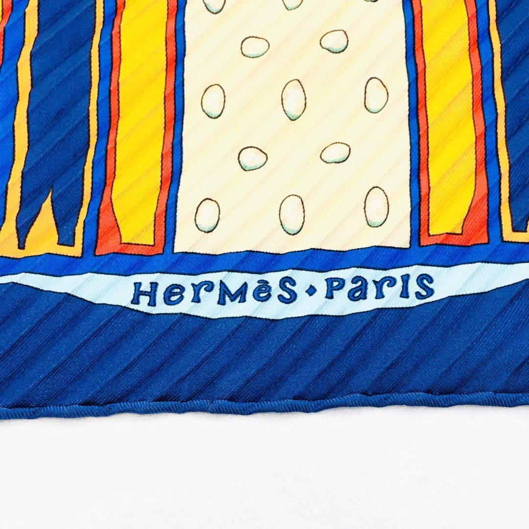 Hermes Carrée Plissé Paradise Pleated Scarf Without Tags