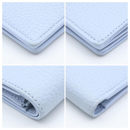 Louis Vuitton Vertical Wallet Compact Light Blue Taurillon — view 8