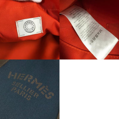 Hermes Backpack Sac Depansage Groom Cotton Navy