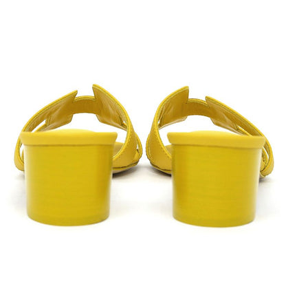 Hermes Oasis Sandals Size 35 Yellow Series Yellow Heel H Motif Ladies