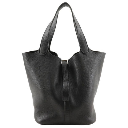 Hermes Picotin MM Taurillon Clemence Black □M Ladies Handbag