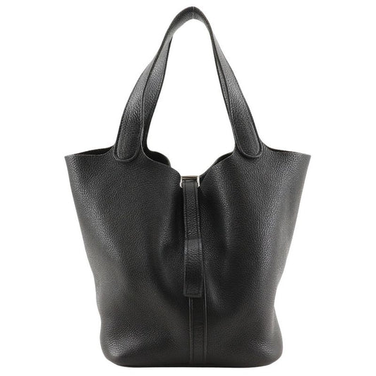 Hermes Picotin MM Taurillon Clemence Black □M Ladies Handbag
