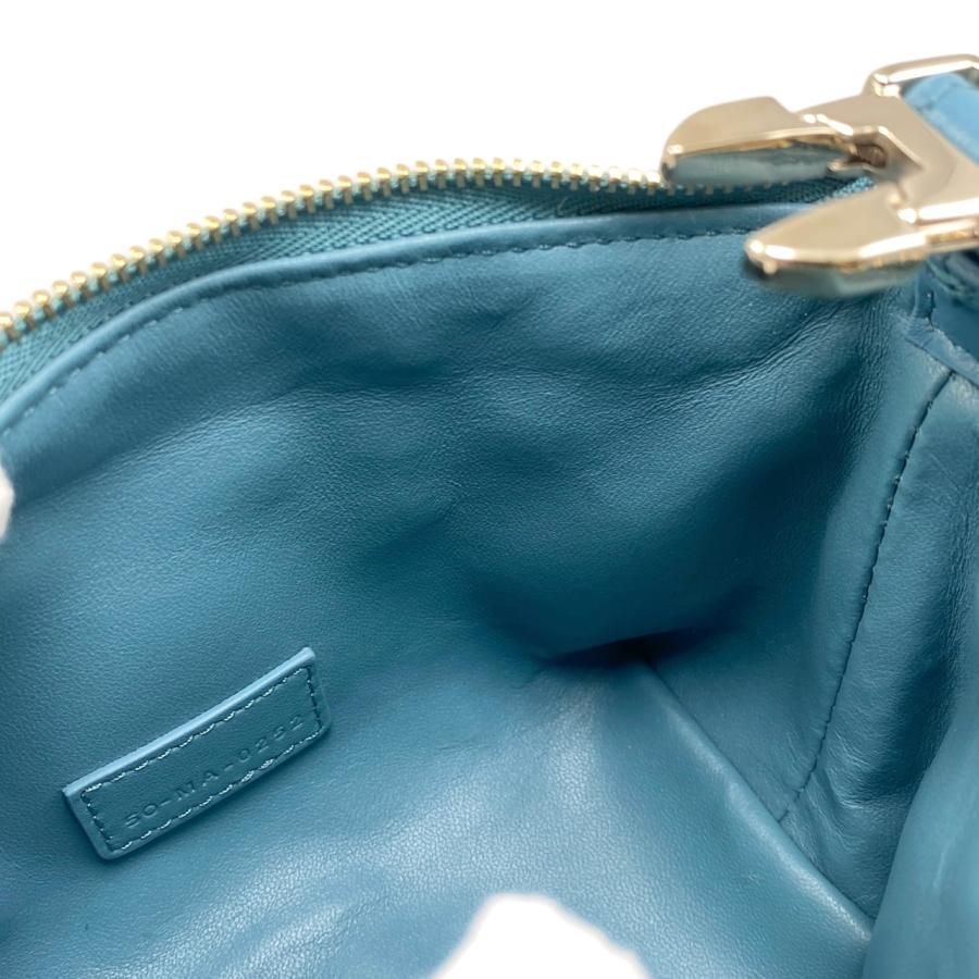 Christian Dior Handbag Nomad Pouch Small S5553omig Blue Gold Hardware Christian