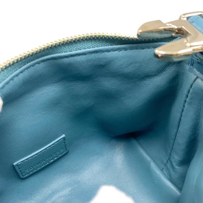 Christian Dior Handbag Nomad Pouch Small S5553omig Blue Gold Hardware Christian