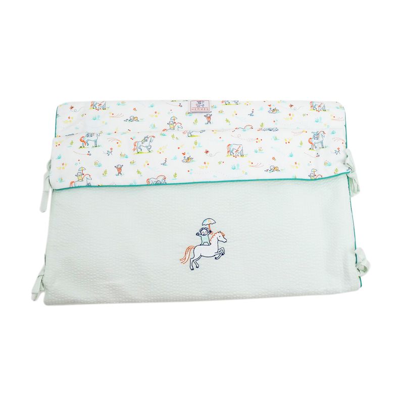 Hermes Sleeping Bag Gabriel Vert Aqua 100% Cotton Baby Sleeping Bag