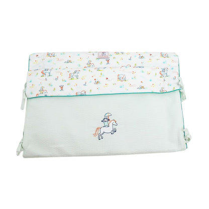 Hermes Sleeping Bag Gabriel Vert Aqua 100% Cotton Baby Sleeping Bag