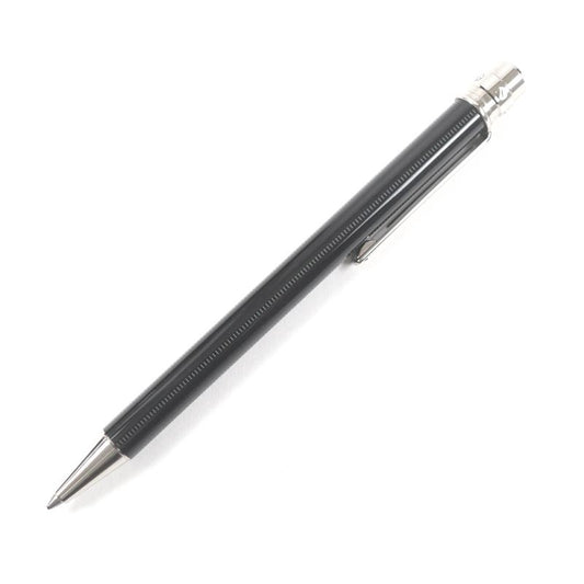 Cartier Double C Twist Ballpoint Pen Stationery Black Silver With Case Authentic