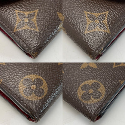 Louis Vuitton Monogram Portefeuille Emily M60697 Fuchsia Long Wallet