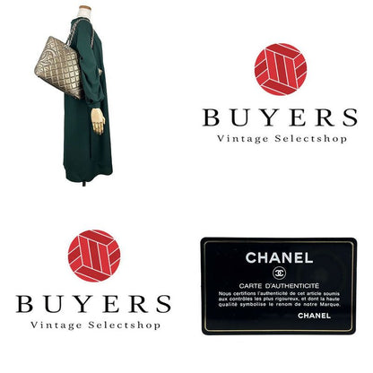 Chanel Tote Bag Shoulder Cambon Line 11 Bronze Coco Mark Casual Daily Use Women