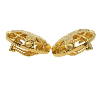 Chanel Logo Round Earring