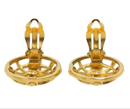 Chanel Logo Round Earring