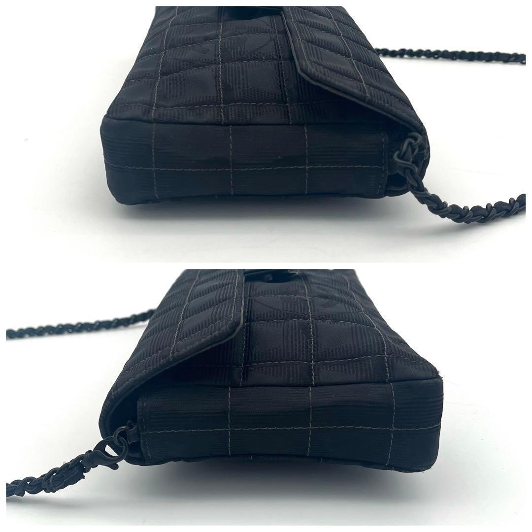 Chanel New Travel Line Choco Bar Shoulder Bag Black — view 7
