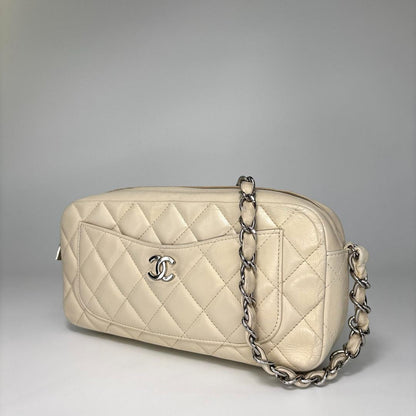 Chanel Quilted Lambskin Chain Shoulder Bag — view 2