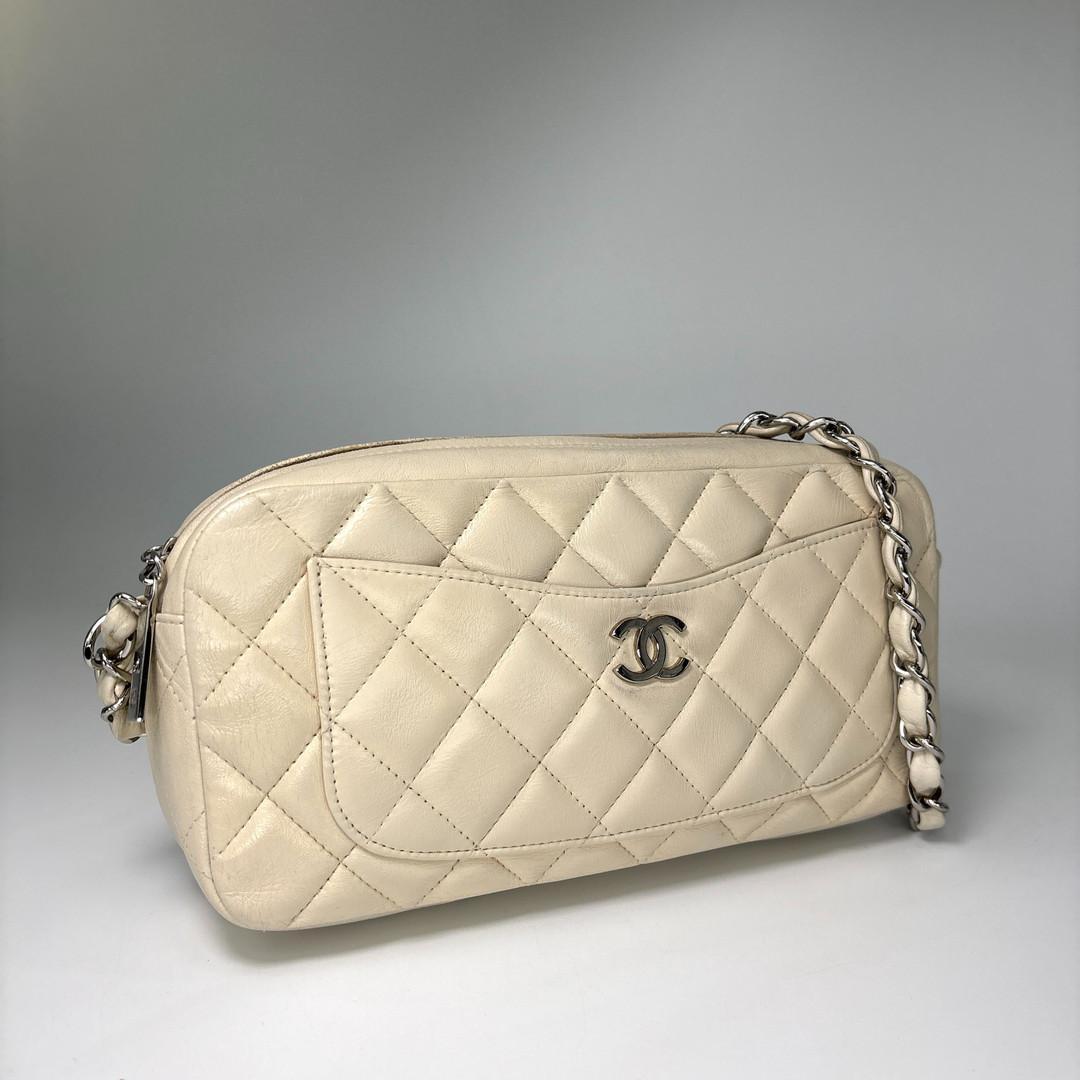 Chanel Quilted Lambskin Chain Shoulder Bag — view 3