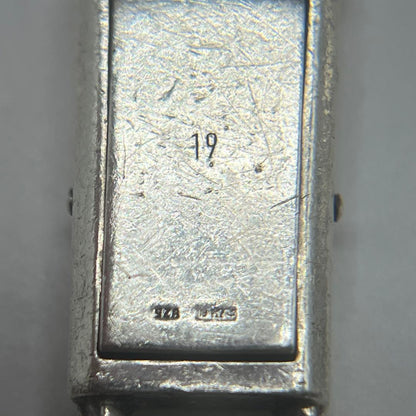 Gucci Golmet Stripe Chain Bracelet Silver 19 — view 5