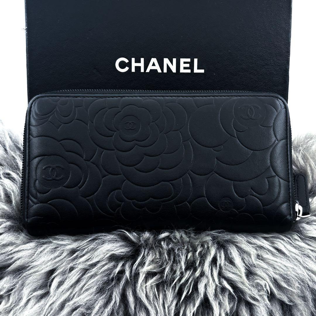 Chanel Wallet Camellia Wallets Black — view 3