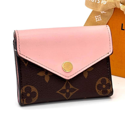 Louis Vuitton Monogram Portefeuille Zoe Rose Ballerine Trifold Wallet