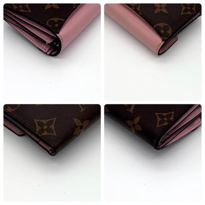 Louis Vuitton Monogram Portefeuille Zoe Rose Ballerine Trifold Wallet — view 7
