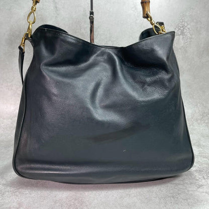 Gucci Shoulder Bag 2-Way Bamboo Black Leather — view 3