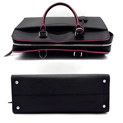 Louis Vuitton Epi Vano GM Noir Black Hot Pink Handbag — view 8