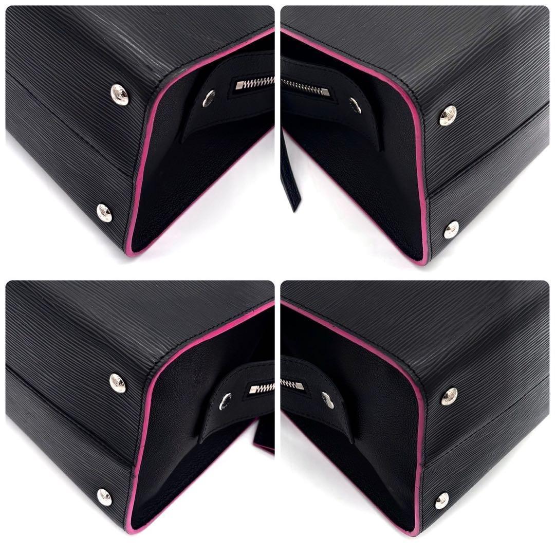 Louis Vuitton Epi Vano GM Noir Black Hot Pink Handbag — view 9