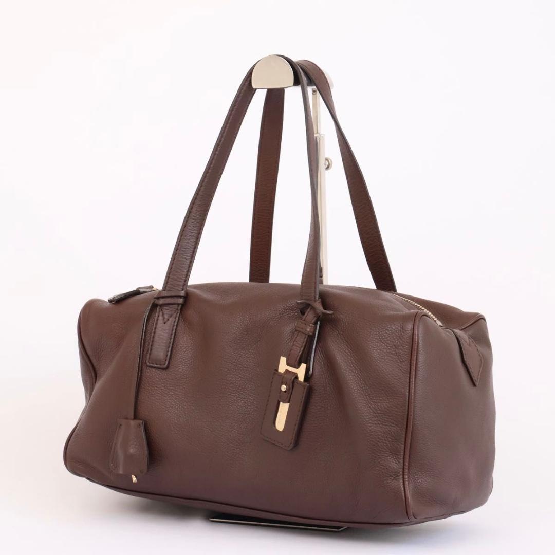 Max Mara Maxmara Shoulder Bag Mini Boston Leather Brown — view 2