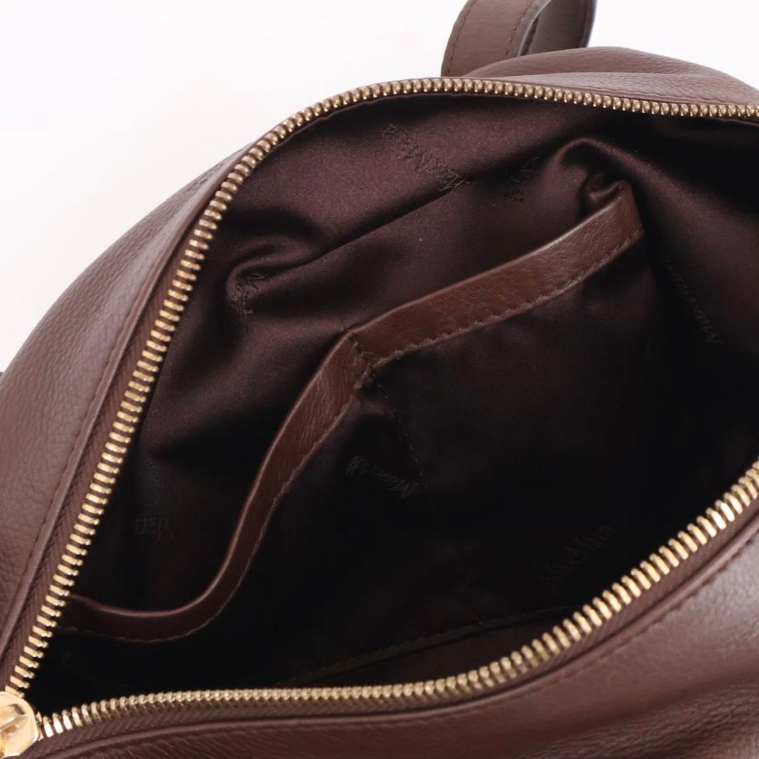 Max Mara Maxmara Shoulder Bag Mini Boston Leather Brown — view 5