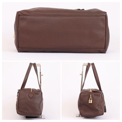Max Mara Maxmara Shoulder Bag Mini Boston Leather Brown — view 6