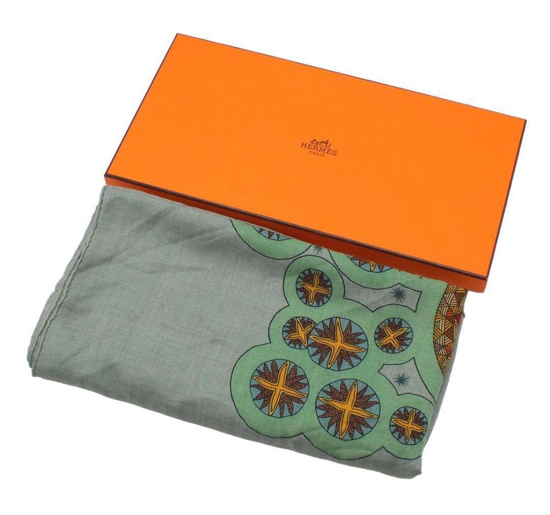 Hermes Cashmere X Silk 140 Large Shawl Scarf