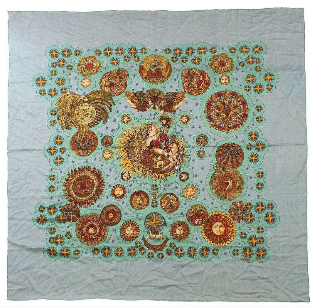 Hermes Cashmere X Silk 140 Large Shawl Scarf