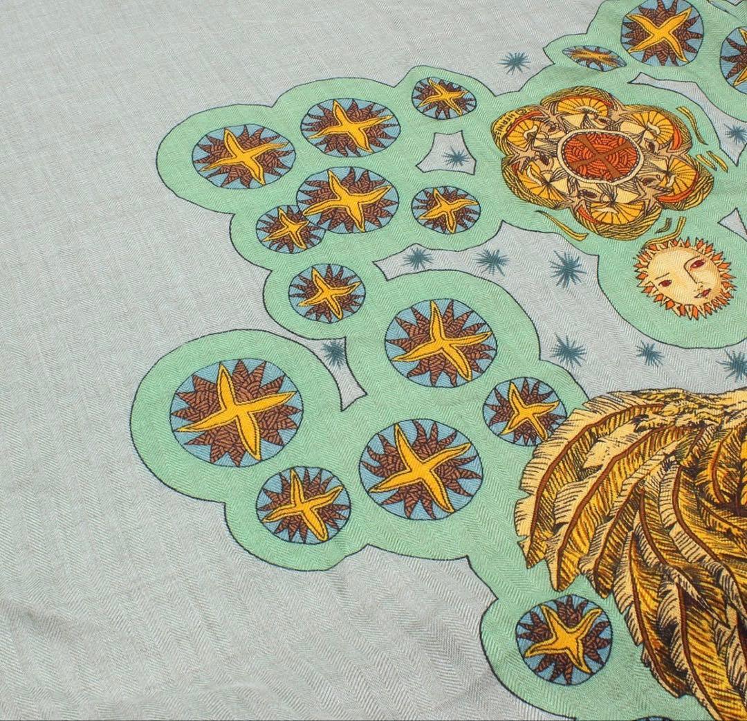 Hermes Cashmere X Silk 140 Large Shawl Scarf