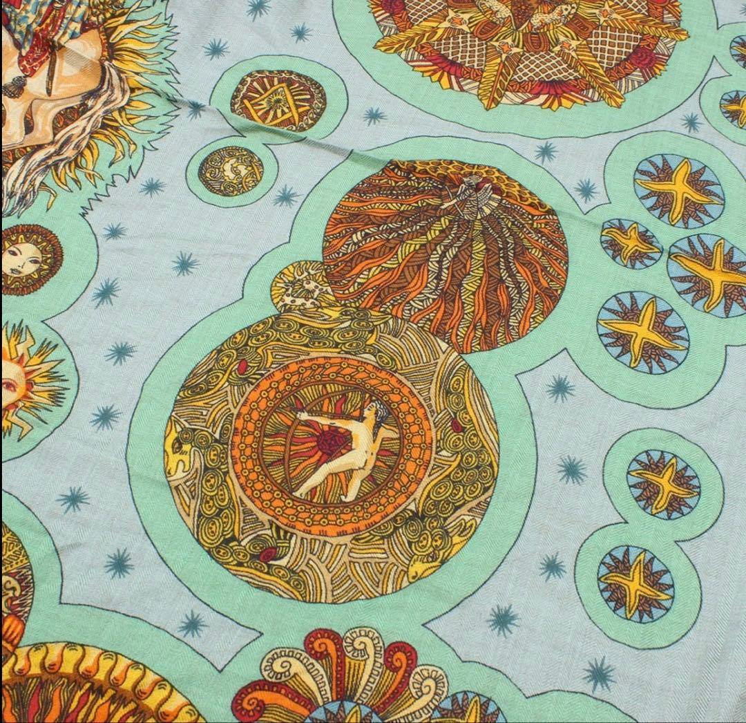 Hermes Cashmere X Silk 140 Large Shawl Scarf