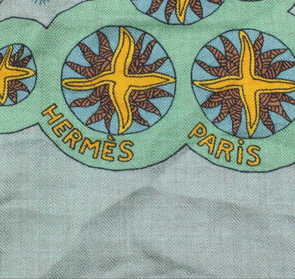 Hermes Cashmere X Silk 140 Large Shawl Scarf