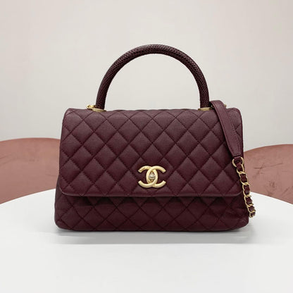 Chanel Quilted Coco Handle 29 CC Logo Shoulder Bag