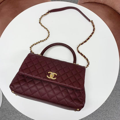Chanel Quilted Coco Handle 29 CC Logo Shoulder Bag — view 5