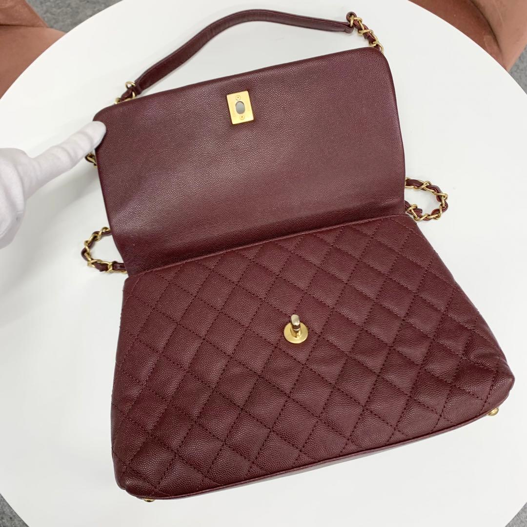 Chanel Quilted Coco Handle 29 CC Logo Shoulder Bag — view 6