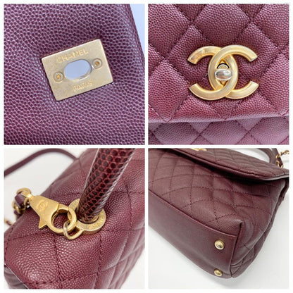 Chanel Quilted Coco Handle 29 CC Logo Shoulder Bag — view 8
