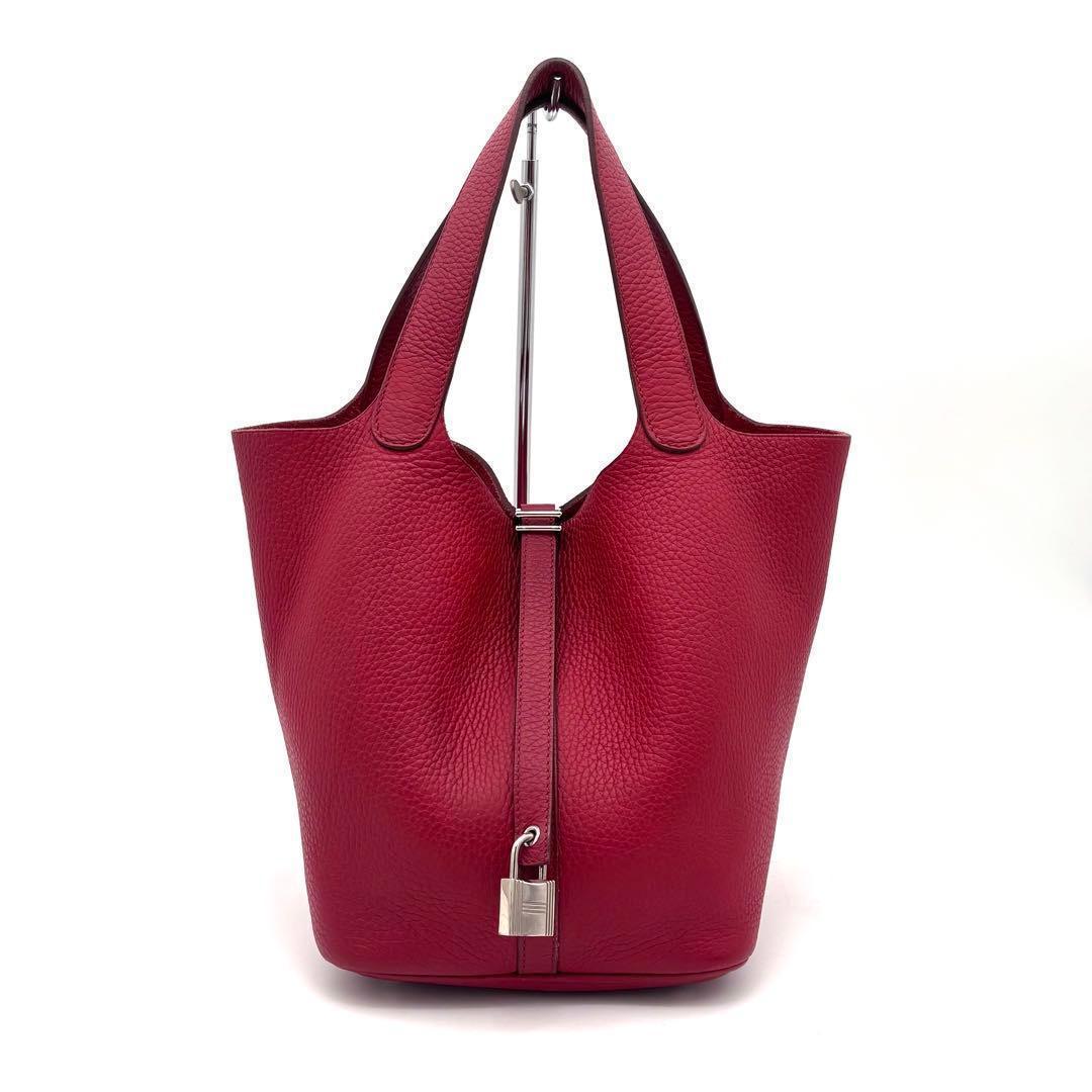 Hermes Picotin Lock 22 Rouge Casaque Red Handbag