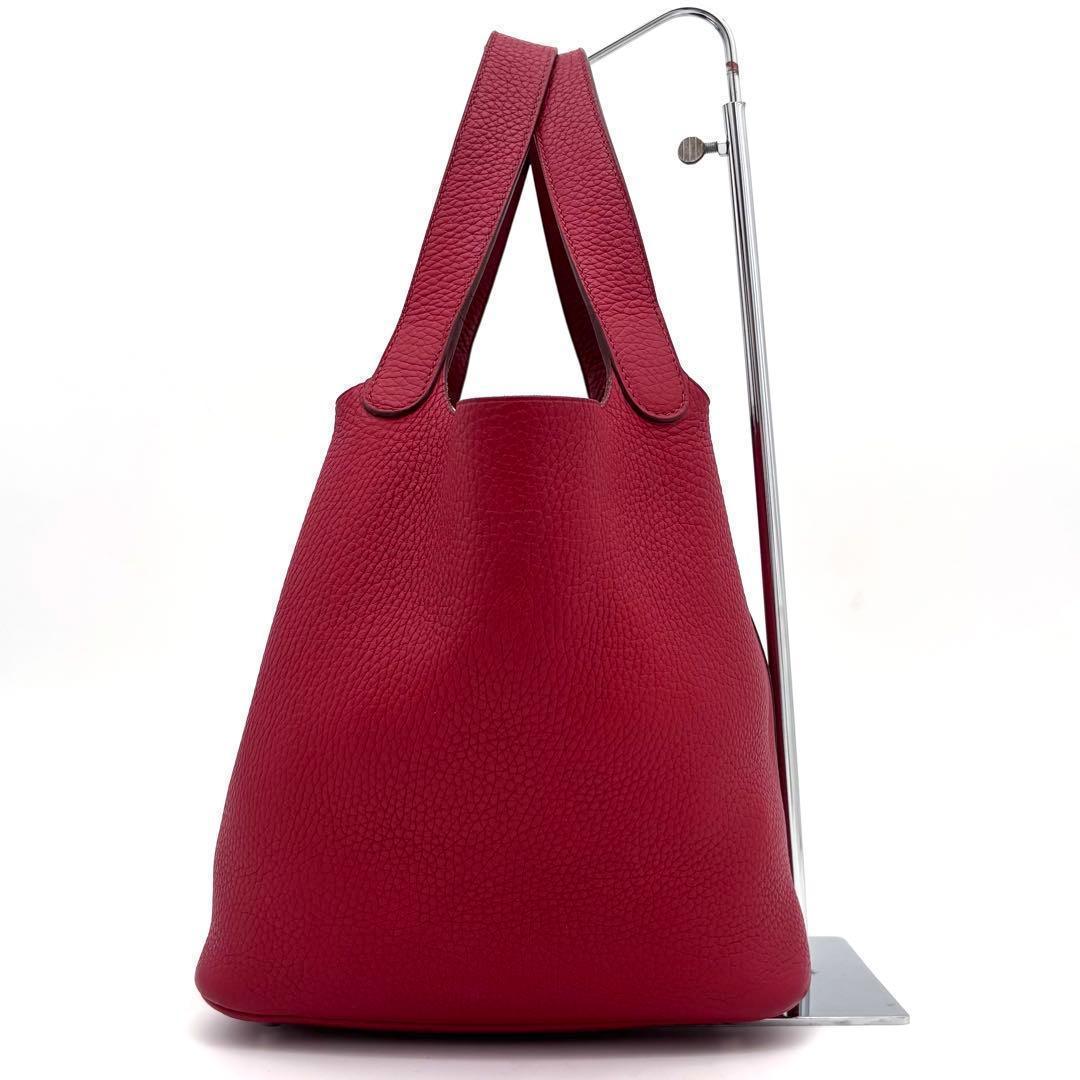 Hermes Picotin Lock 22 Rouge Casaque Red Handbag — view 4