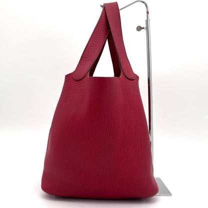 Hermes Picotin Lock 22 Rouge Casaque Red Handbag — view 5