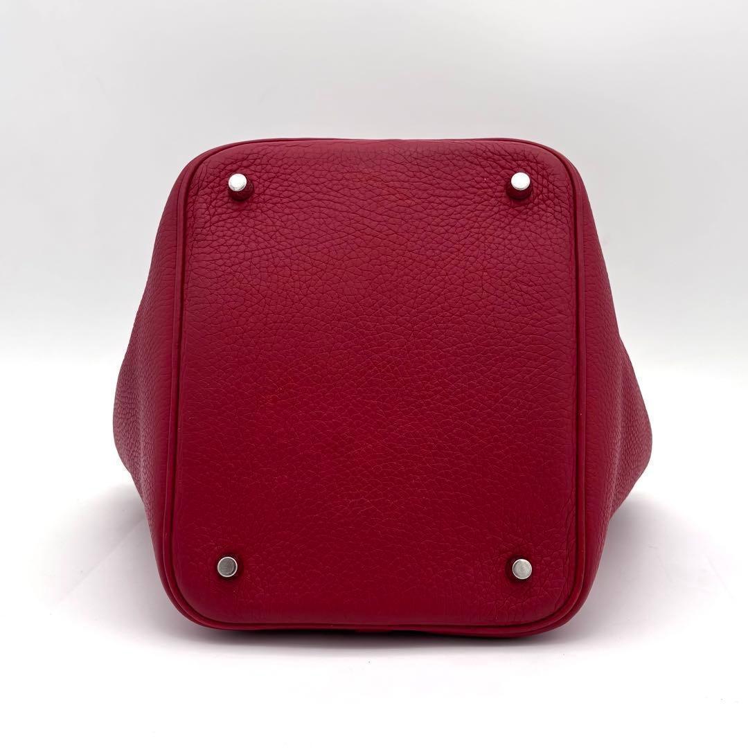 Hermes Picotin Lock 22 Rouge Casaque Red Handbag — view 6