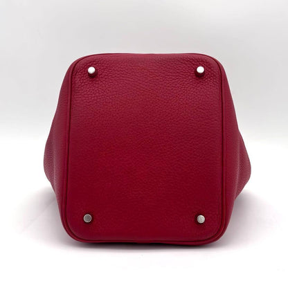Hermes Picotin Lock 22 Rouge Casaque Red Handbag — view 6