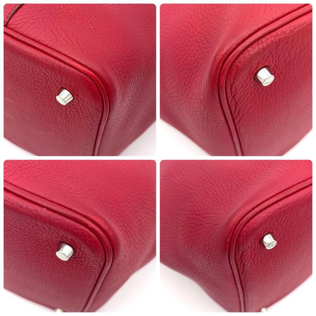 Hermes Picotin Lock 22 Rouge Casaque Red Handbag — view 8