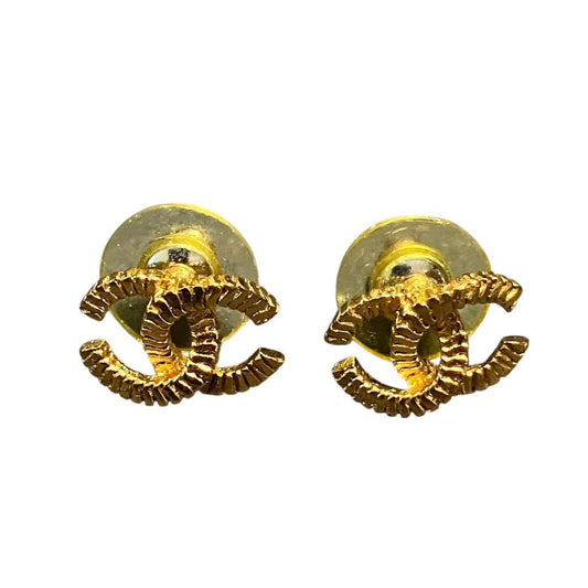 Chanel Gold Coco Mark Earrings K_081
