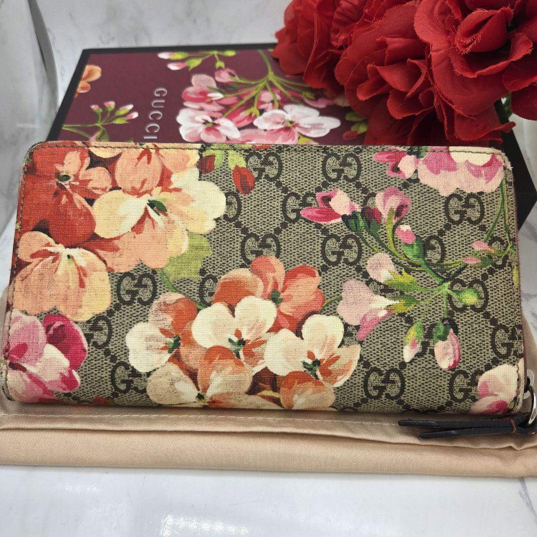 Gucci Zip Around Wallet Blooms Flower Pink — view 2